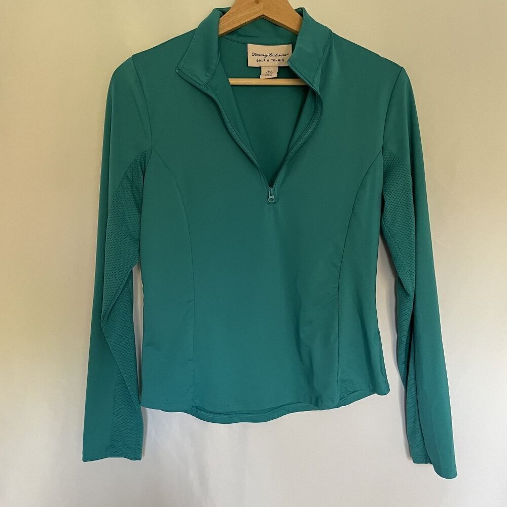 Tommy Bahama Golf & Tennis Womens Long Sleeve Quarter-Zip Top size small